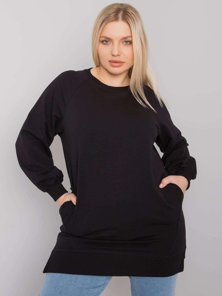 Relevance Damen-Sweatshirt ohne Verschluss Hasni schwarz Universal