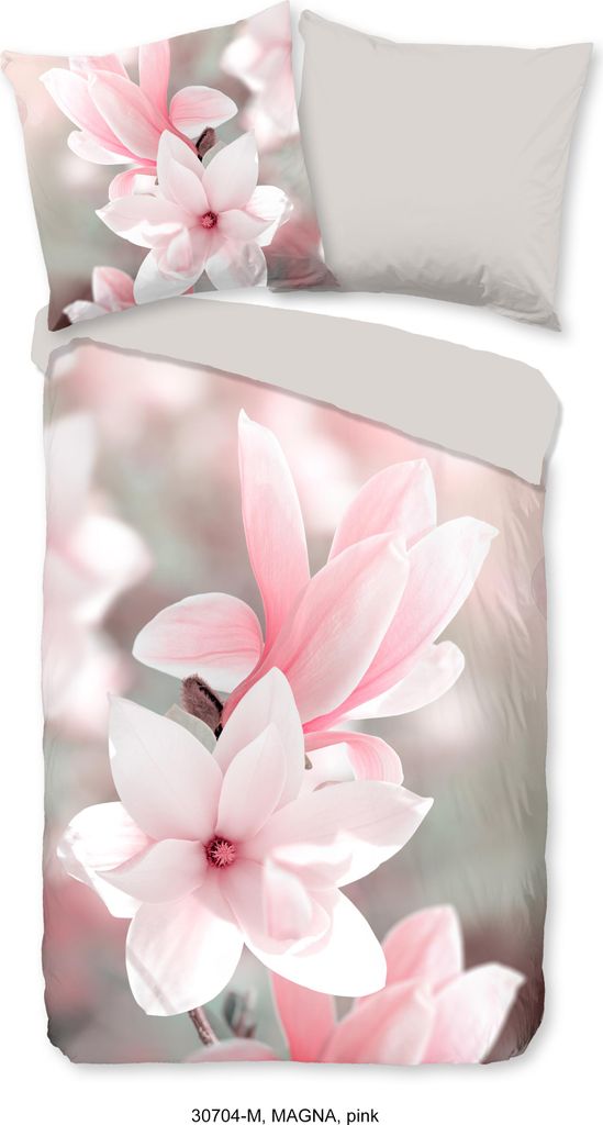 Duvet cover Pure 135x200 + 1* 80x80 cm - magnolia flowers Produktbild 