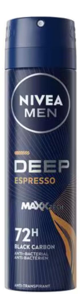 Nivea Deospray Men - Deep Black Carbon Espresso 150ml Image du produit 