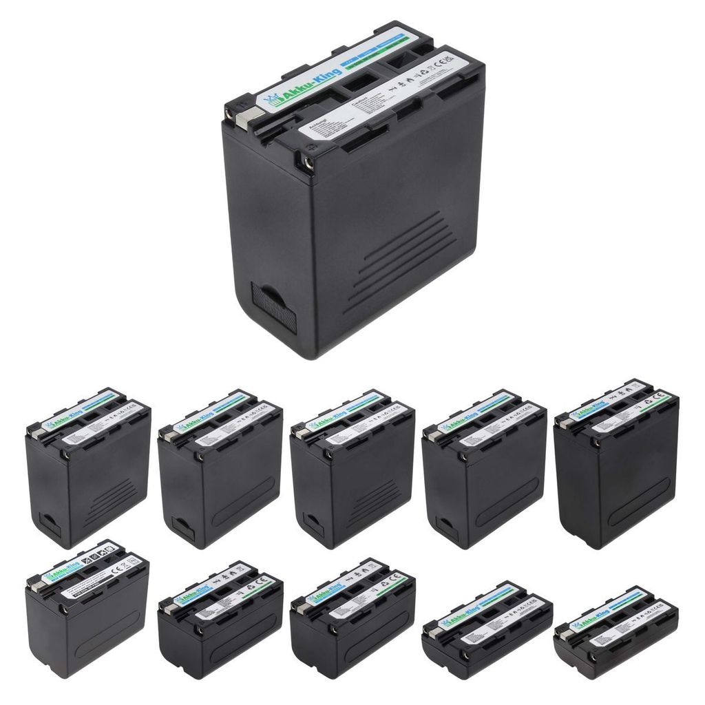 Akku kompatibel mit Sony NP-F550, NP-F750, NP-F960, NP-F980D, NP-F980L, NP-F990, Akku-Modell:SON NP-F980L - 7800mAh 5V USB OUT