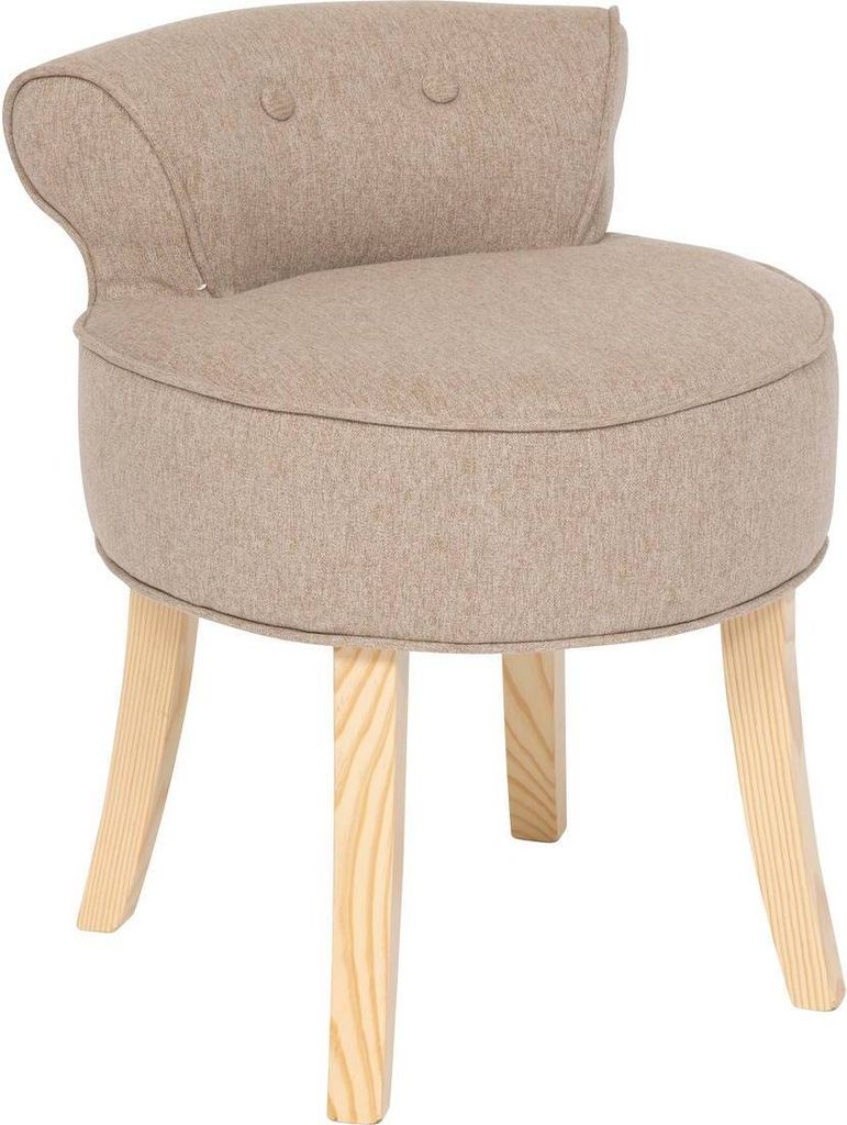 Hocker "firmin" kiefer beige 58x49x46cm  - Atmosphera Produktbild 