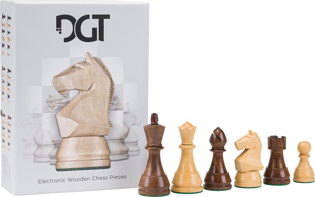 DGT Moderne Schachfiguren aus Holz für elektronische Bretter