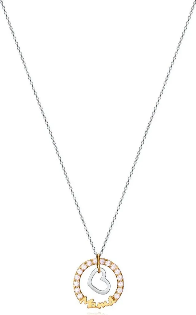 Sautoir Viceroy Chic en Acier Argenté avec Pendentif Médaille Femme