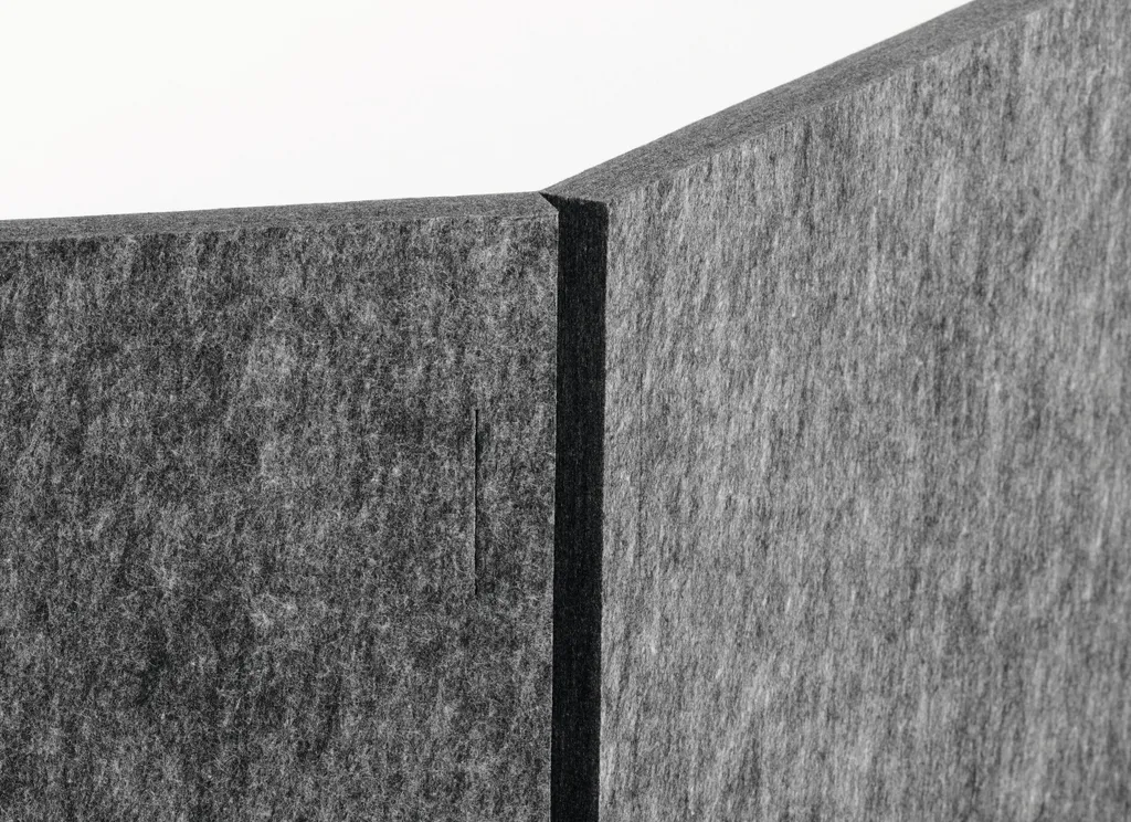 Panneau de séparation de bureau Gris 160cm Durable EFFECT Style Moderne - 20