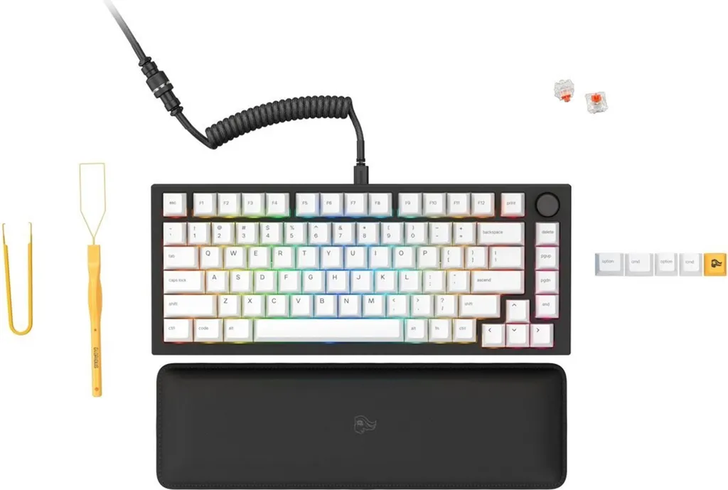Clavier Gamer Custom Glorious GMMK Pro 75% TKL Black Slate ANSI Noir