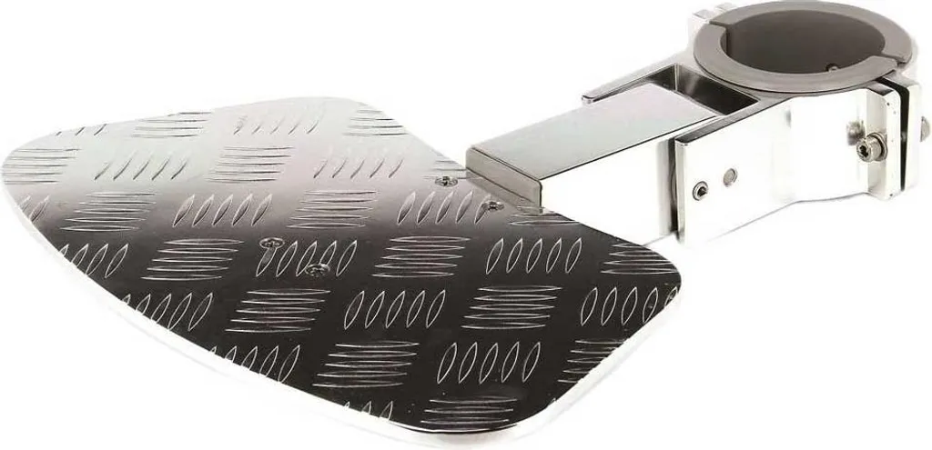 Repose-pieds pivotant Vetus pour colonne de siège 73 mm argent nautisme