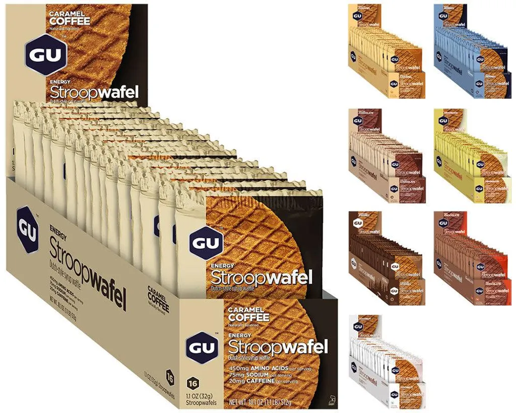Boîte de 16 stroopwafels Gu : gaufres au caramel traditionnelles