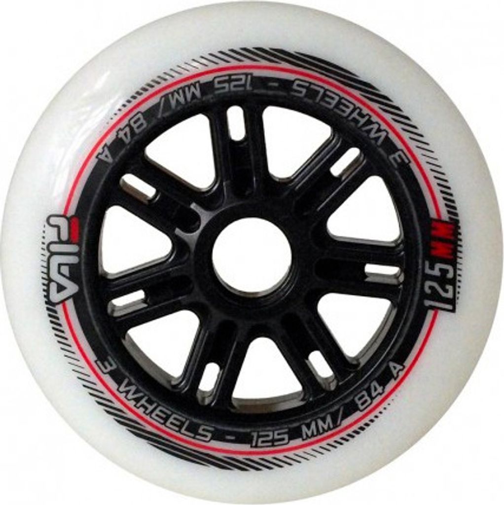 Fila Wheels Set White (6 Stück), 84A, 125