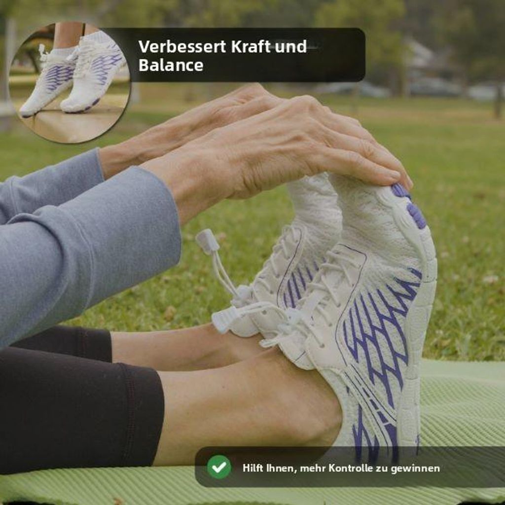 Rutschfeste Uni Barfußschuhe für Damen und Herren, Atmungsaktive Orthopädische Barfußschuhe - BAREON PRO Schwarz 36