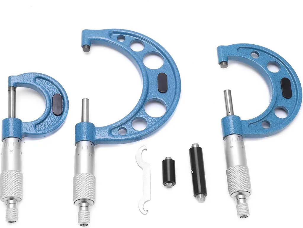 Micromètre de mesure 0-3 pouces robuste, acier haute performance