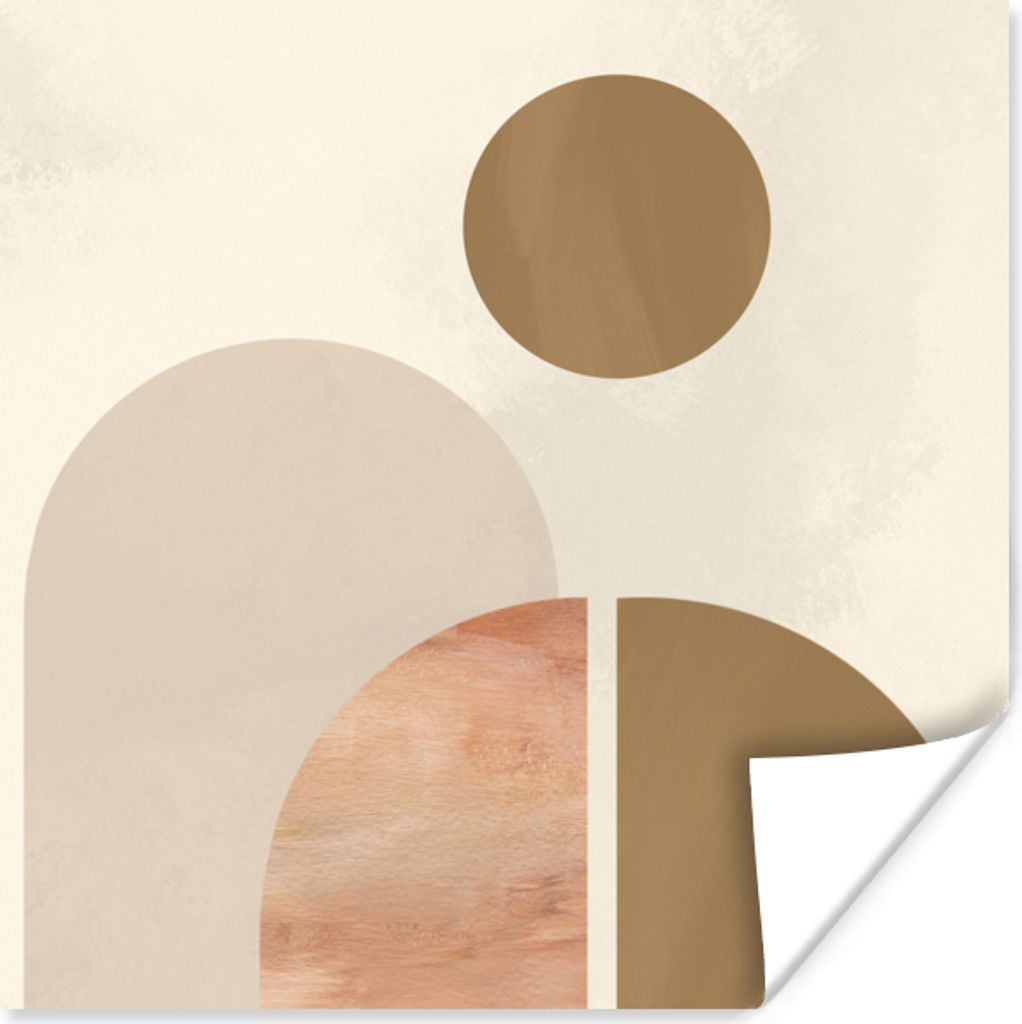 MuchoWow Poster Formulare - Abstrakt - Gestaltung 75x75 cm - Wand Dekoration