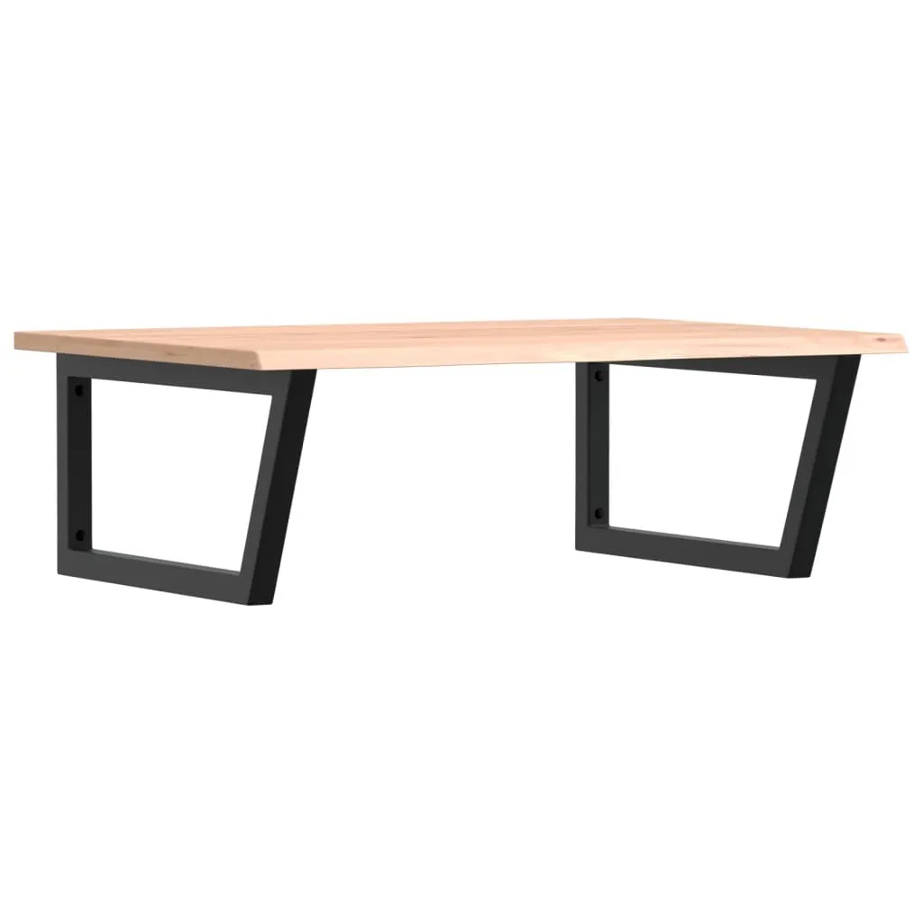 SYFAX™ Top Lavabo 80x50 Rovere Massello | Supporto Acciaio 100kg