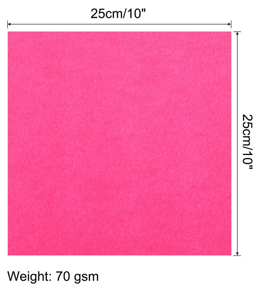 50 Blatt Origami Papier, doppelseitiges Bastelpapier fluoreszierendes Pink 25 x 25 cm Bastelpapier Set 70 g/m2, Faltpapier Quadratisch fš¹r DIY, ...