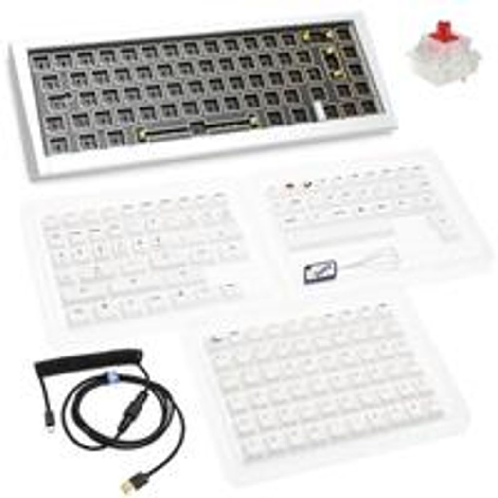 Ducky Outlaw 65, 65%, Kabelgebunden, USB, Mechanischer Switch, RGB-LED, Silber