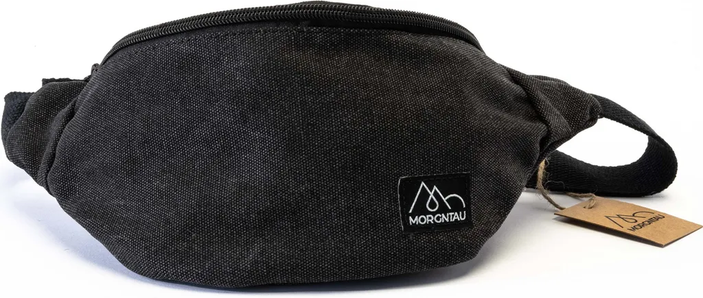 Petit sac banane Kyoto Noir pour homme et femme - Sacoche de ceinture