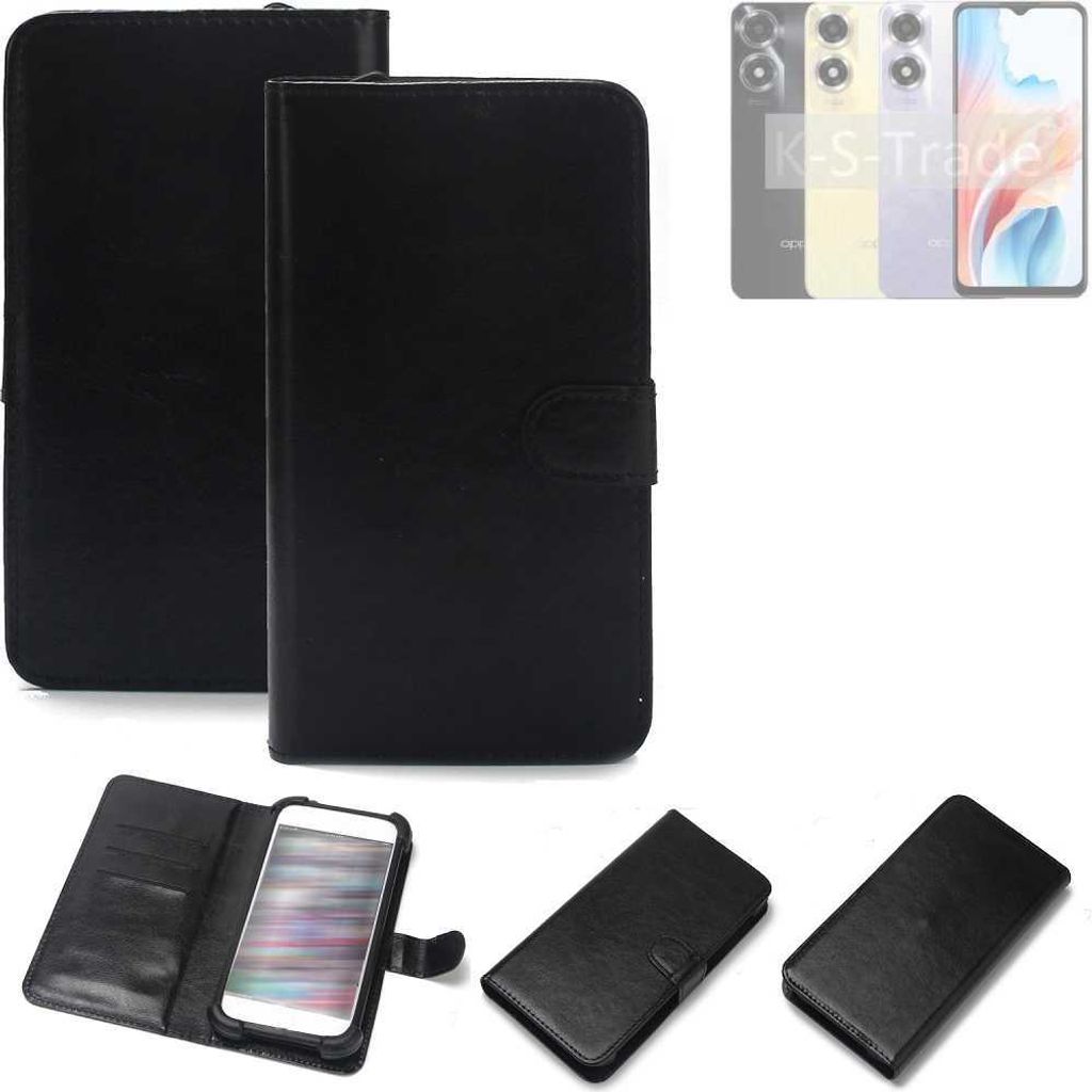 K-S-Trade Handyhülle Schutzhülle kompatibel mit Oppo A2x Handy Schutz Hülle Handyhülle Bumper schwarz 1x