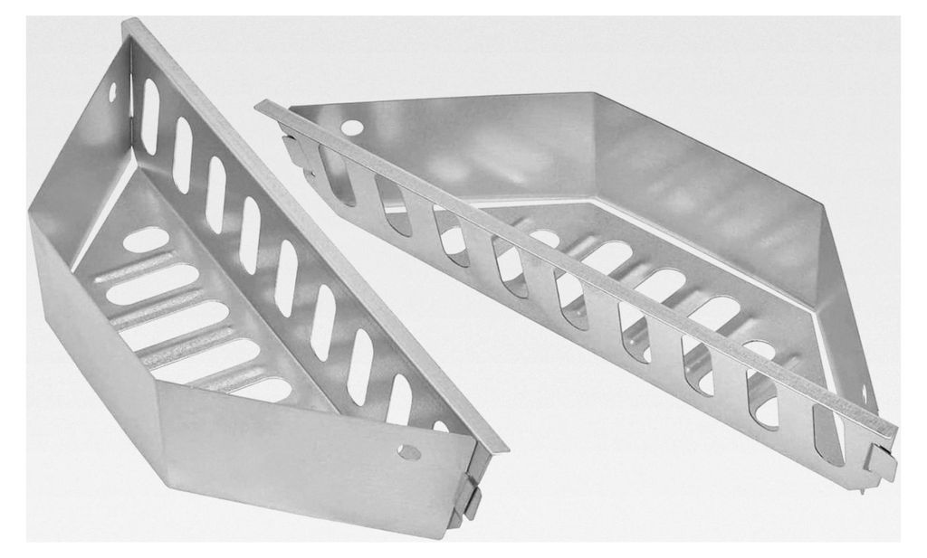 Holzkohlekörbe Char-Basket, Kohlekörbe für direkte und indirekte Hitze, Kohleschalen mit Durchmessern von 47, 57 und 67 cm für Weber, 2 Stück