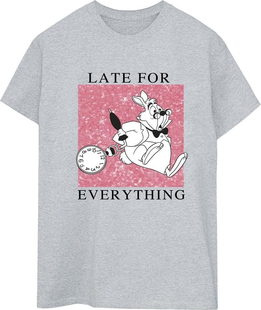 Disney - "Alice in Wonderland" T-Shirt für Damen BI8782 (XXL) (Grau)