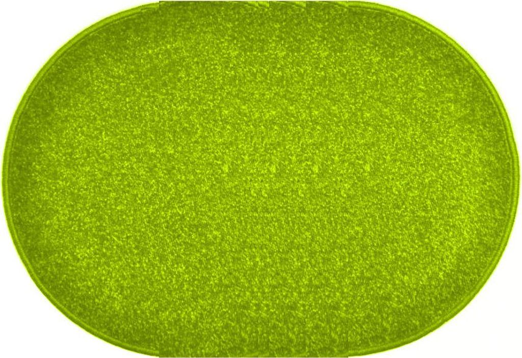 50x80 cm Kawałek dywanu Eton zielony owalny Zdjęcie produktu 