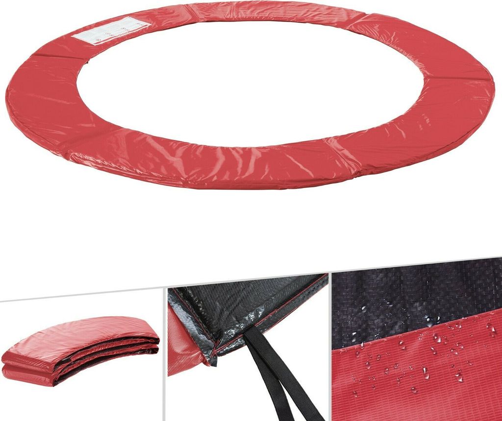 AREBOS Couverture de rebord de trampoline Ø457 cm Rouge | Image du produit 