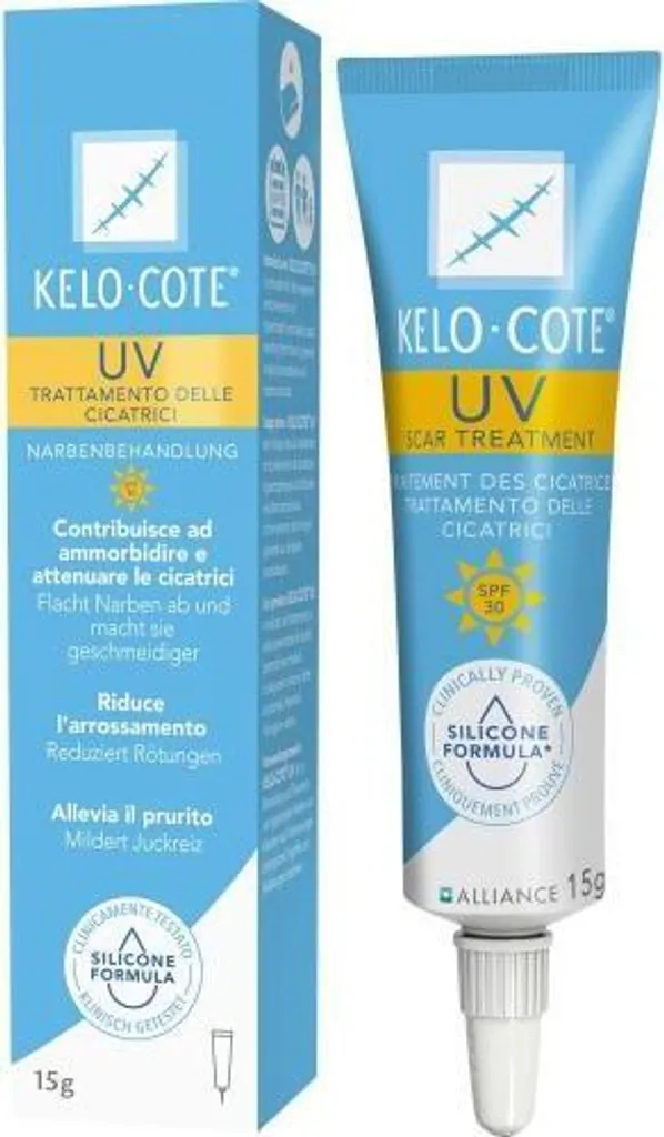 Kelo-Cote UV Gel pour cicatrices SPF30 Advanced Formula tube de 15g