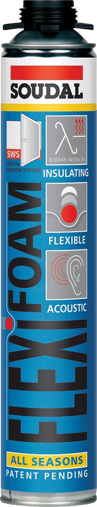 Pistolenschaum Montageschaum Flexi Foam - B2 750 ml blau Produktbild 