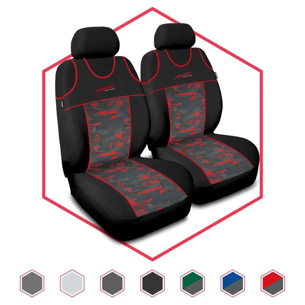 Accessori Toyota Corolla: Set Coprisedili Rosso Stilo Glamour e Sport
