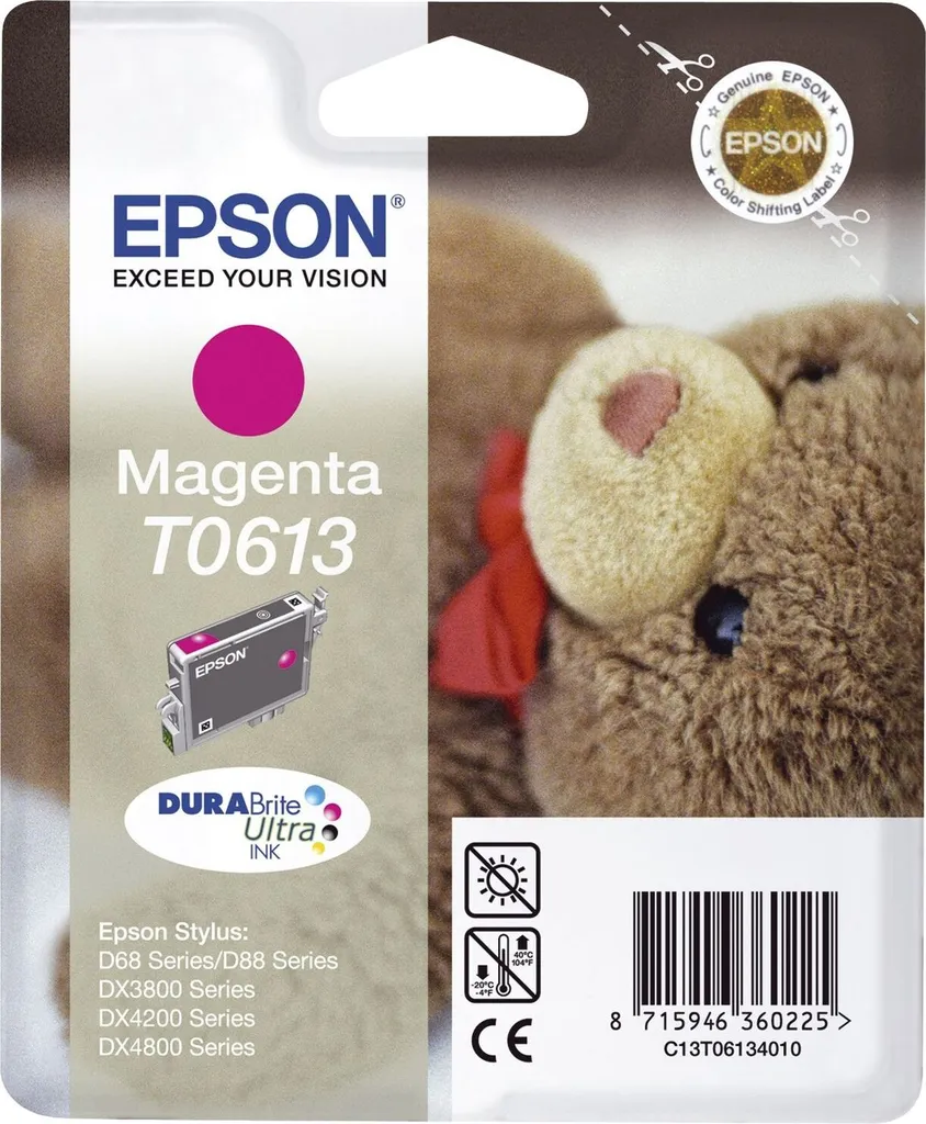 Inchiostro Epson T6643 Magenta Teddybear | Prestazioni EcoTank 6500 Pagine