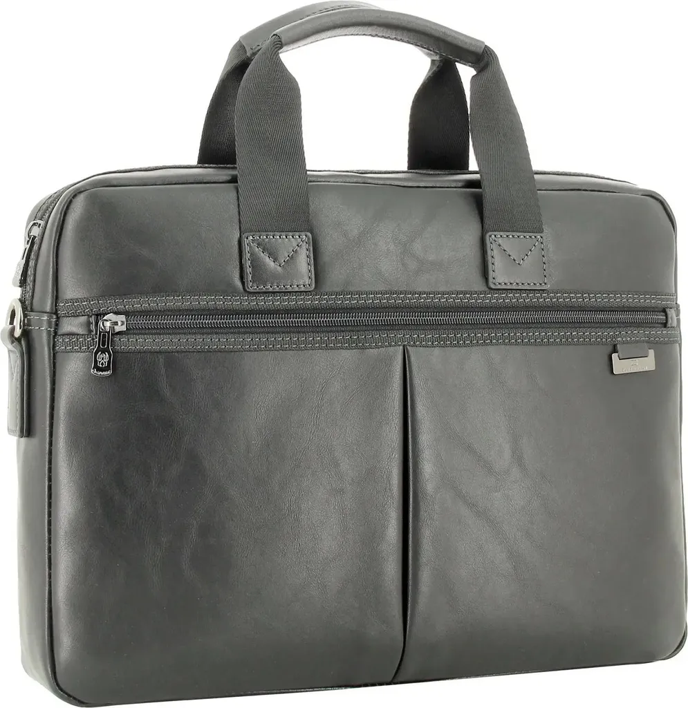 David William D61137 Nero: Borsa Laptop in Pelle e Vinile Alta Qualità