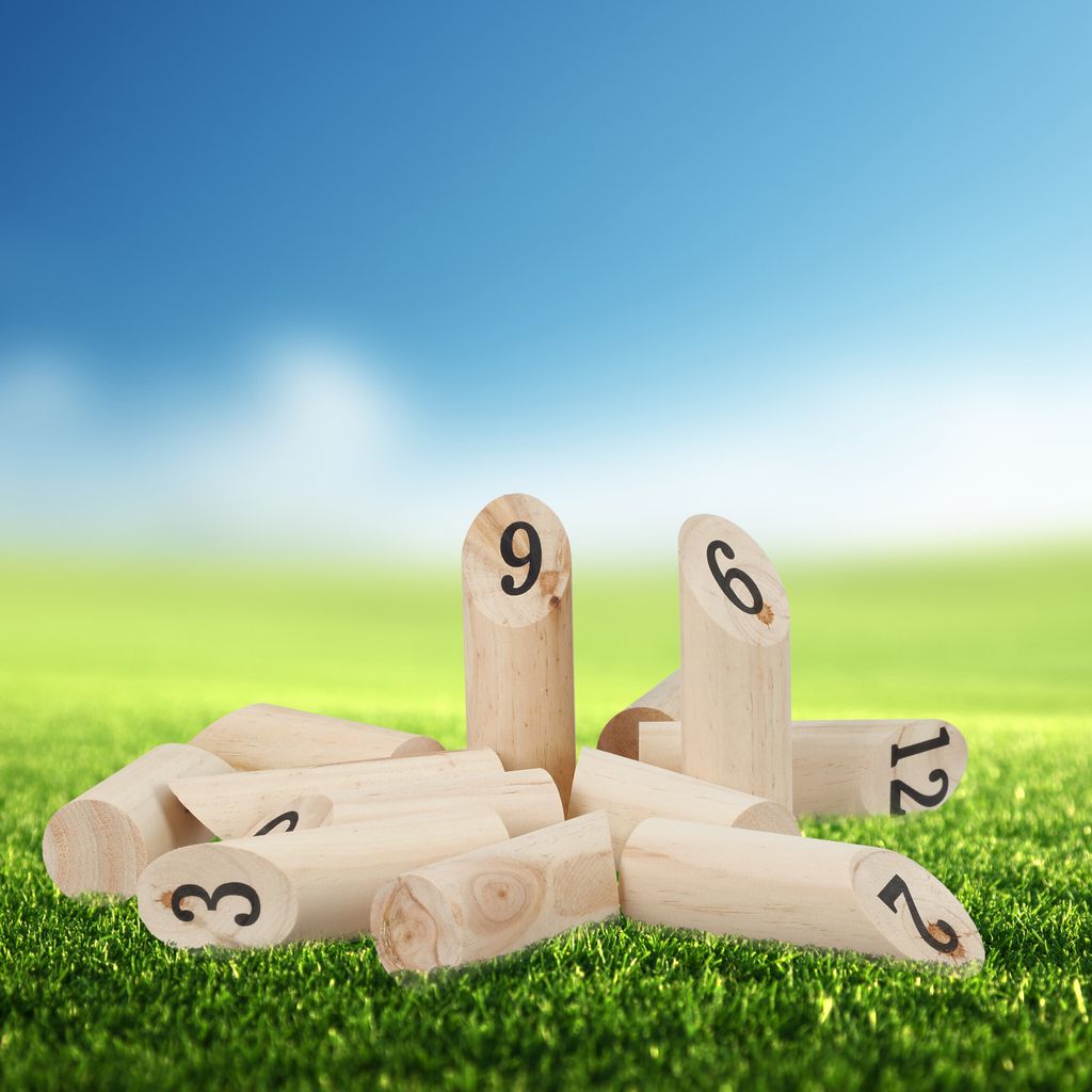 relaxdays Kubb Wikingerspiel Wurfspiel Produktbild 3