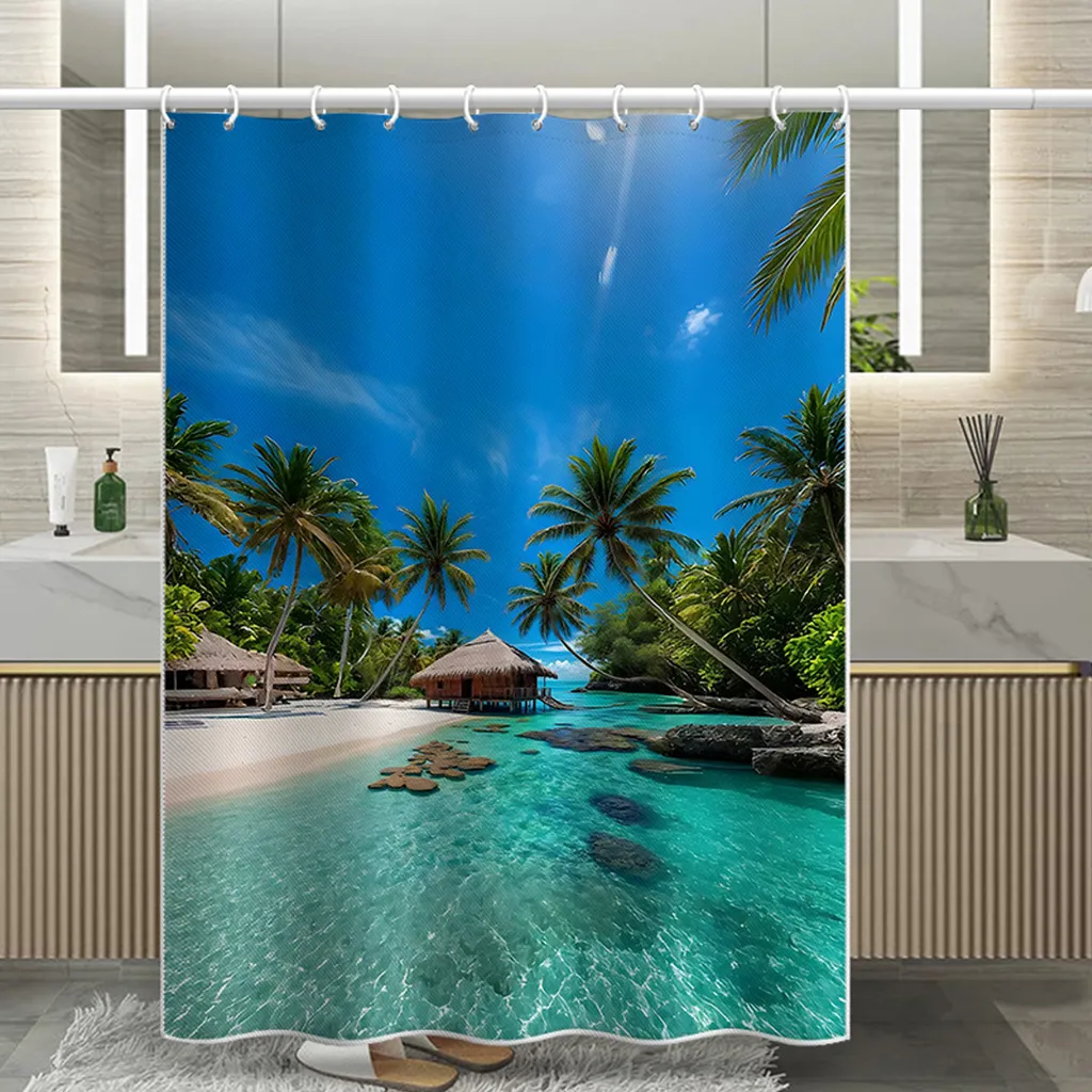 Sollbry Tenda Da Doccia Antimuffa Mosaic Blue Dimensioni: 180 X 180 Cm Tessuto Idrorepellente Mosaic Blue 84738410