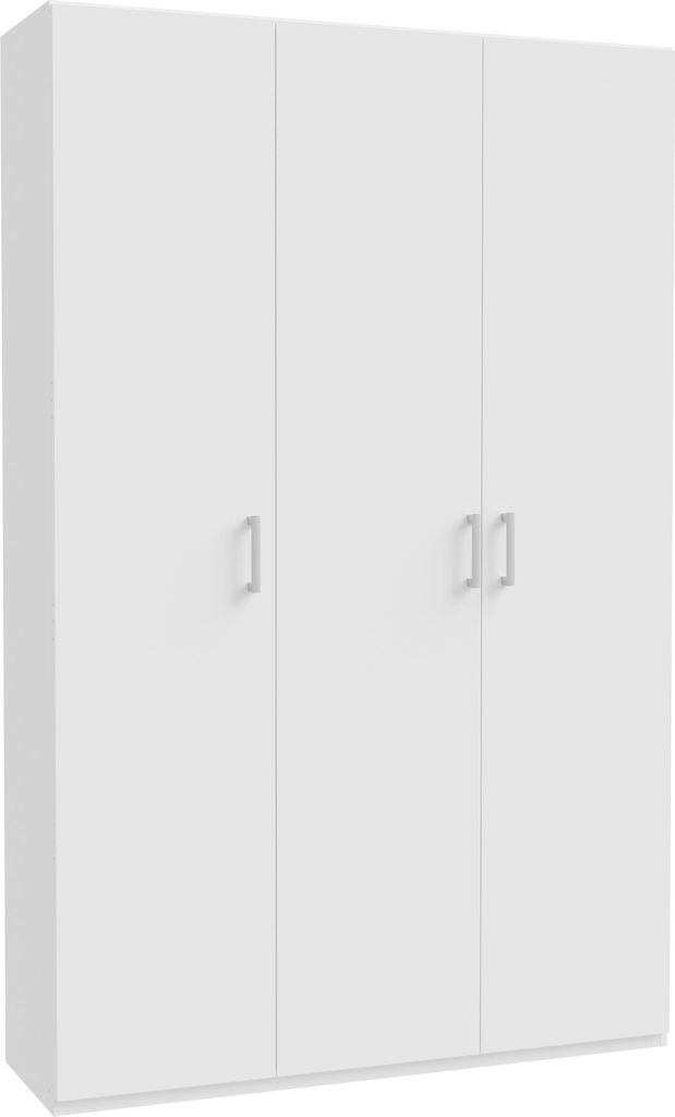 Drehtürenschrank >HOME NOOK< 9 Böden, 2 Stangen, Weiss - 133,2x210,5x42cm (BxHxT)