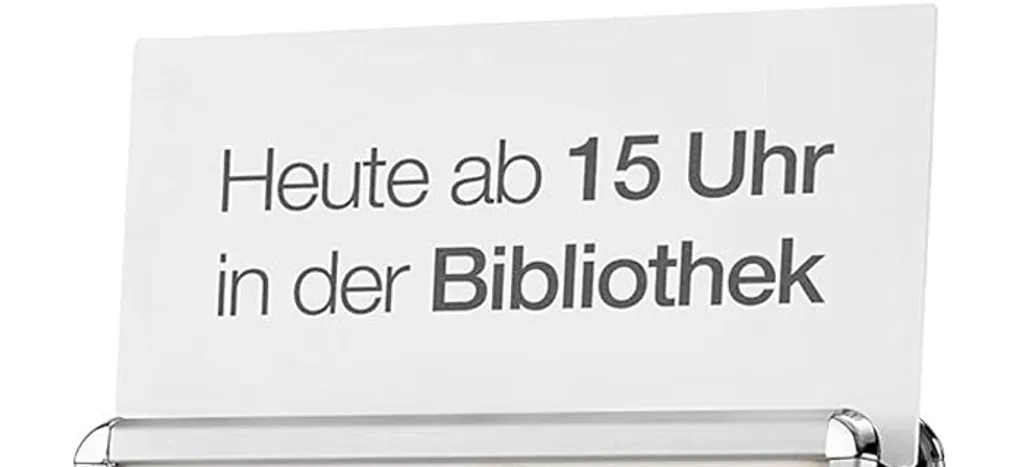 Magnetoplan 500020 Topschild pour Porte-Affiche SP A1 Blanc de Qualité