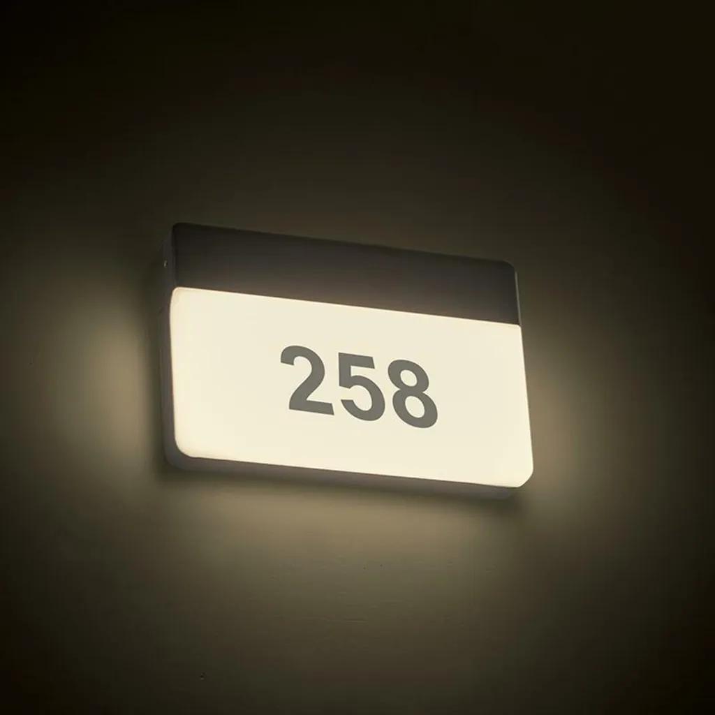 Éclairage de Terrasse LED 13W IP65 Design Gris Foncé pour Entrée Maison - 2