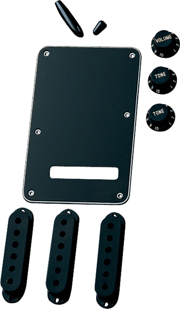 Fender Stratocaster Accessory Kit Black Kappe