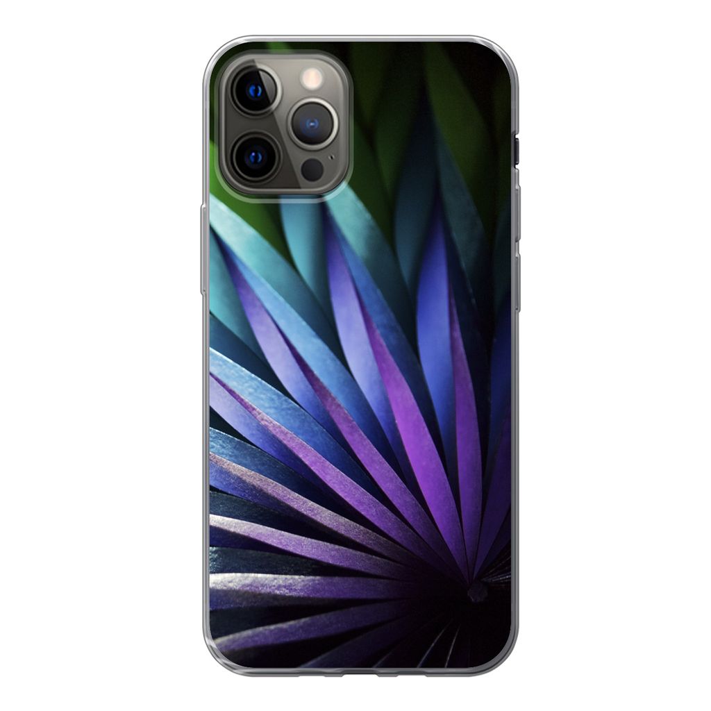 MuchoWow Handyhülle Schutzhülle Hülle für iPhone 13 Pro Blumen - Geometrie - Abstrakt Silikon Softcase Handy Hülle - Handy-Tasche