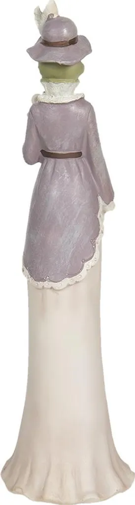 Décoration de Table Grenouille Violette et Beige pour Intérieur Chic