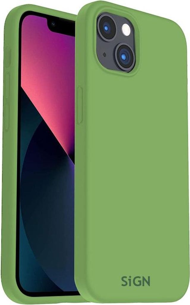 Liquid Silikonhülle für iPhone 14 Plus - Jadegrün