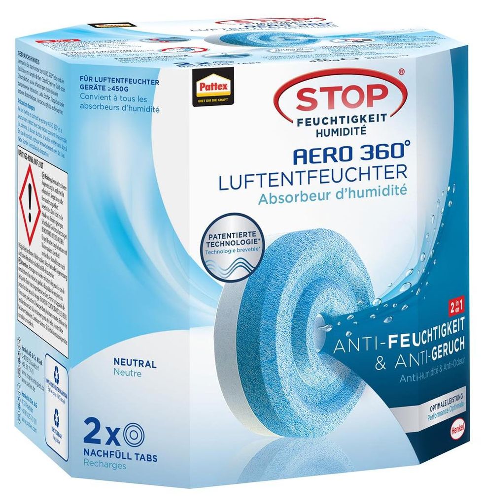 Pattex, cartuchos de recambio AERO de 360 grados, "Neutro", Imagen del producto 