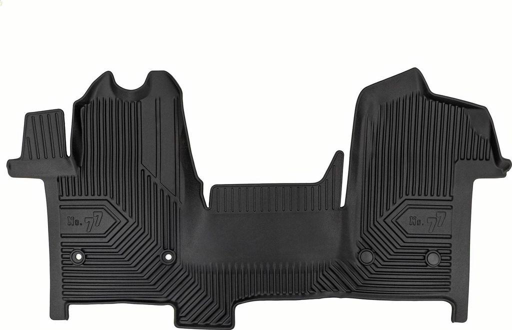 Fußmatten Gummimatten für Renault Master III 2019-2024 FL TPE Schwarz 1 tlg