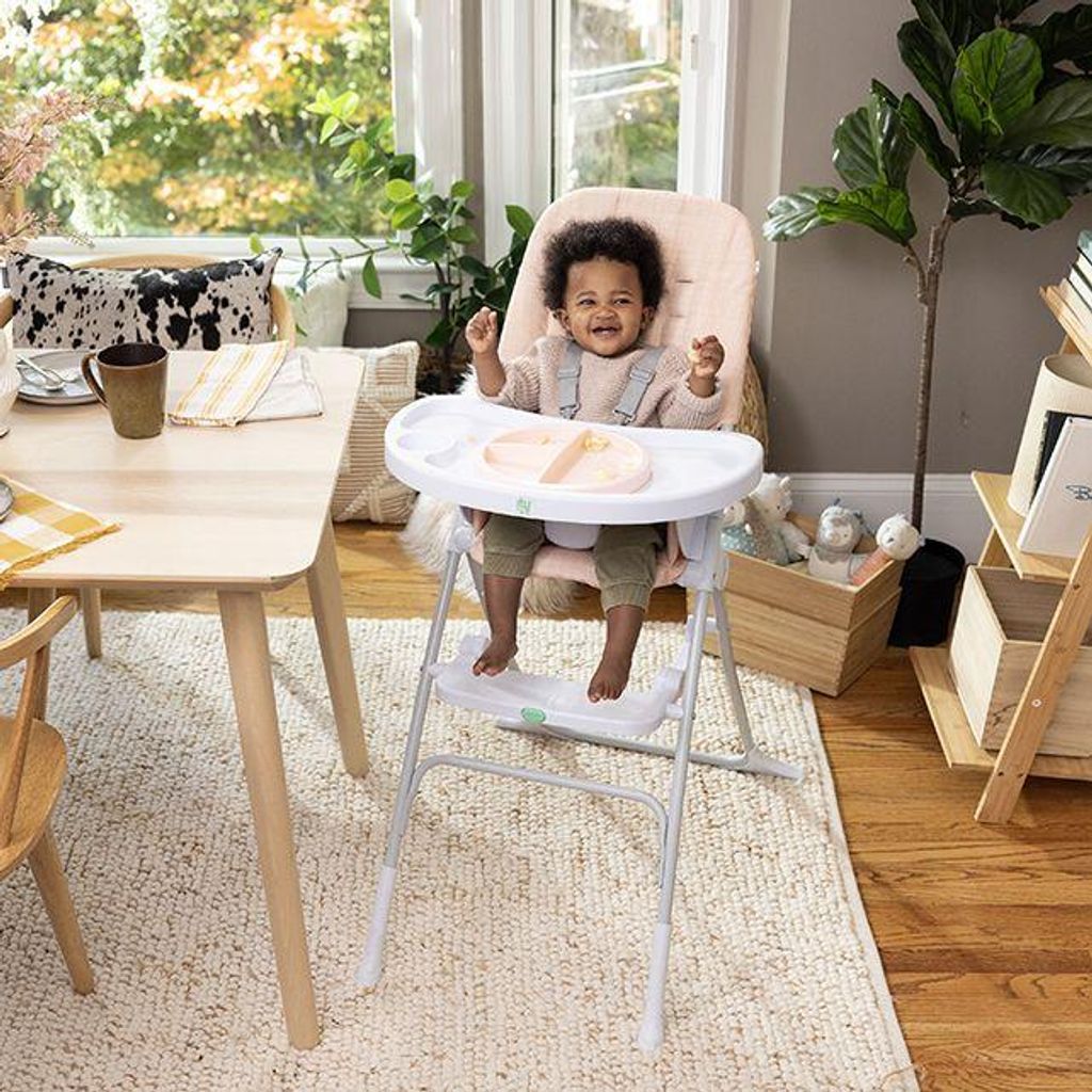Ingenuity Kinderstuhl kompakt faltbar - Sun Valley Pink - leicht und praktisch