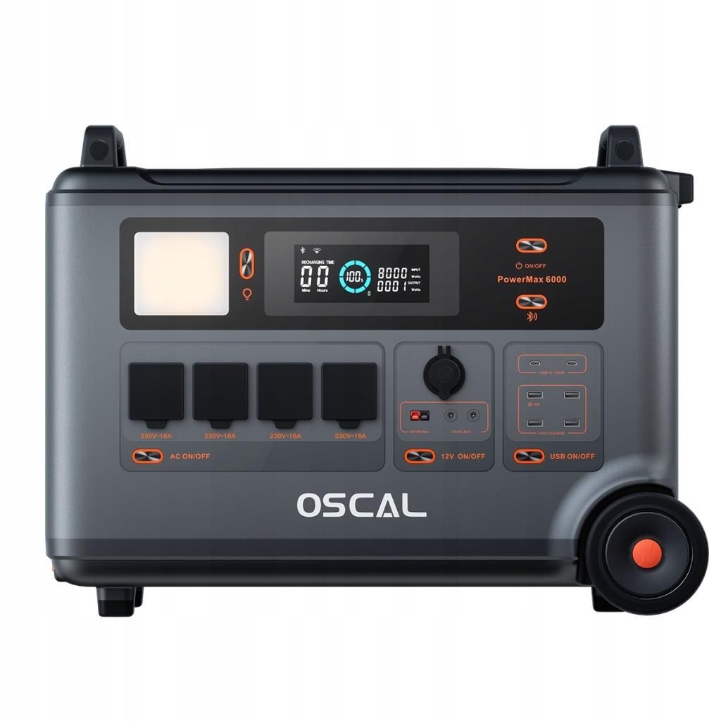 OSCAL PowerMax 6000 – Napájecí stanice s trvalým výkonem Obrázek produktu 