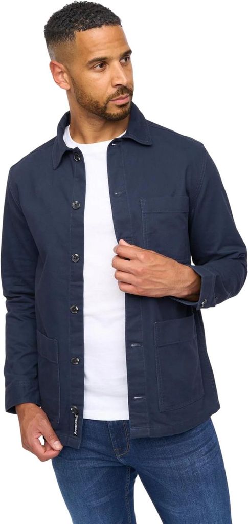 Bewley & Ritch - "Stanbrook" Hemdjacke für Herren BG2395 (L) (Marine)