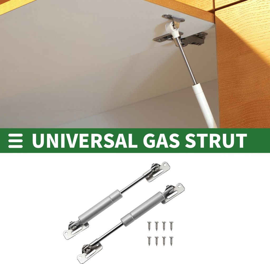 Universelle Liftunterstützungen Stoßdämpfer 6 Zoll/155 cm 7 Pfund/30N/3 kg Kohlenstoffstahl Silberton 2 Set