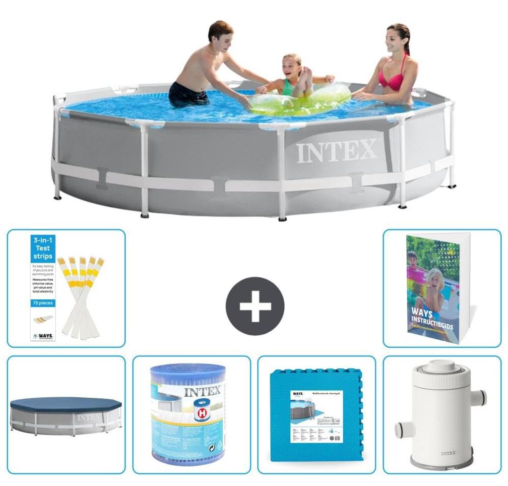 Prism Frame Pool Rund - 305x76 cm - 7-teilig S80