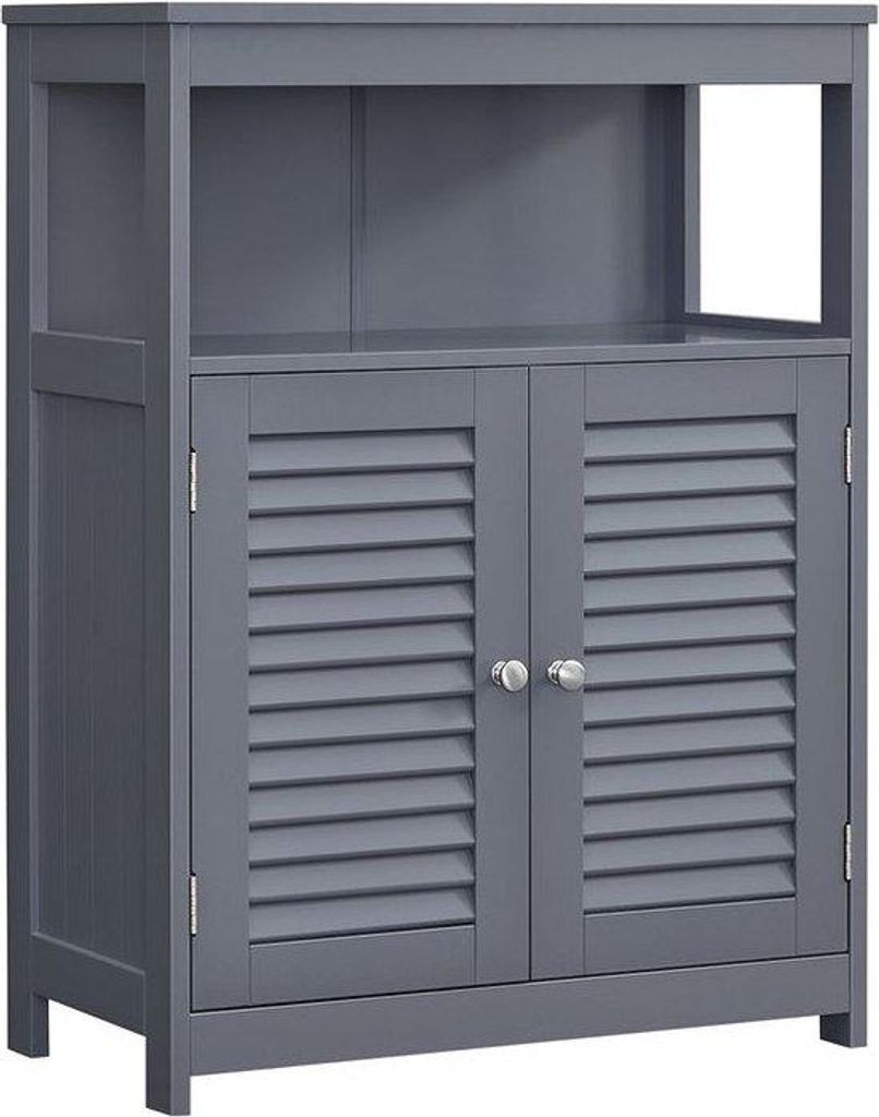 MDF-Kleiderschrank in Grau - Abmessungen 30 x 60 x 80 cm