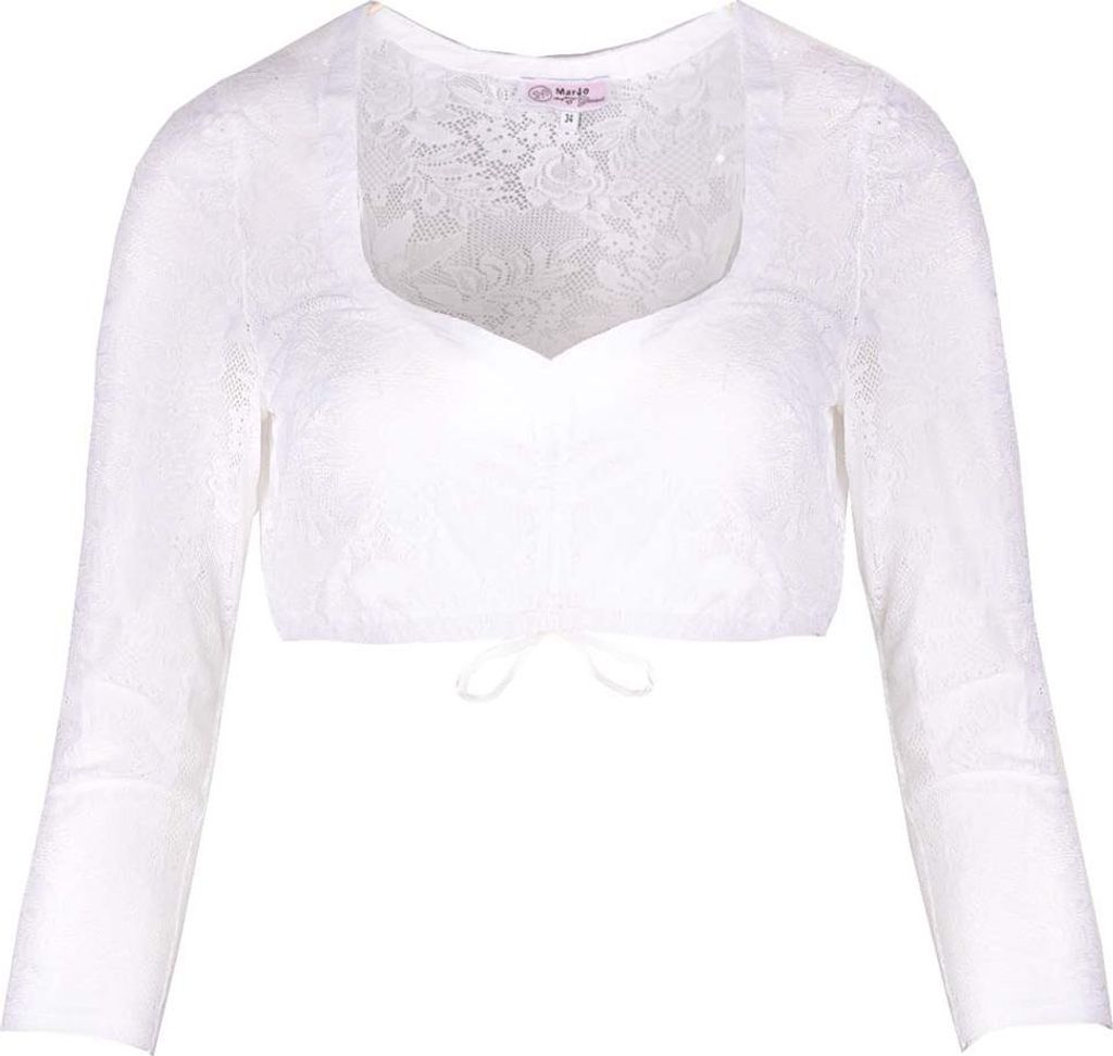 Dirndlbluse Hermine-Levina weiß 46 Produktbild 