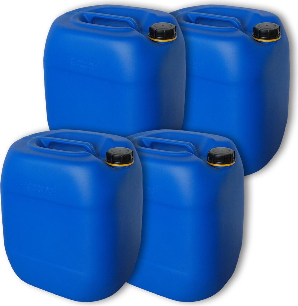Wilai 4 taniche da 30 litri blu con rubinetto, DIN 61 Immagine del prodotto 