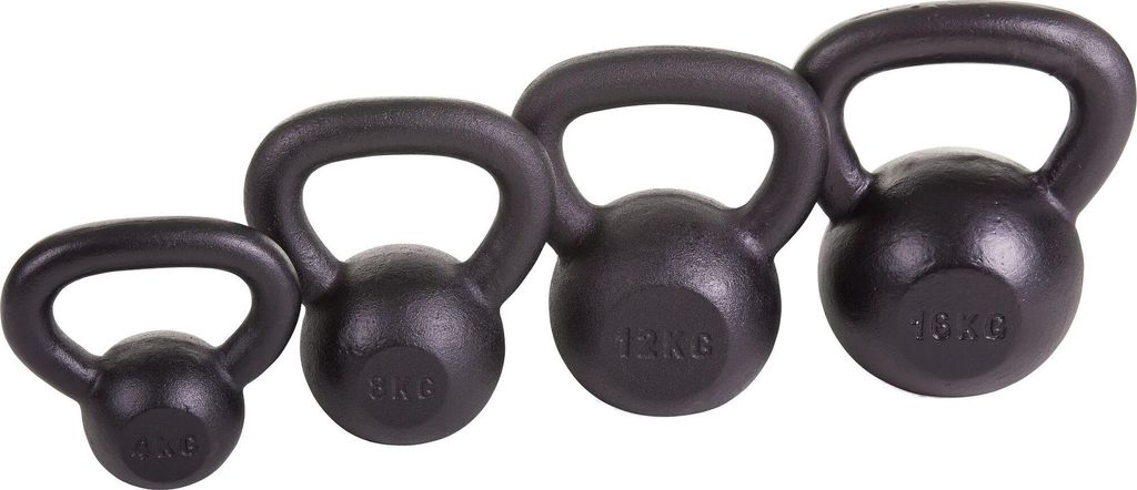 Sport-Thieme Kettlebell-Set "Pulverbeschichtet", Starter