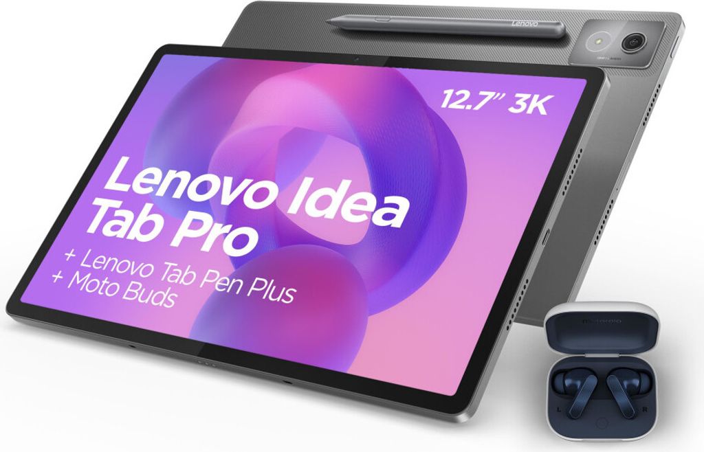 Idea Tab Pro + Stift + Moto Buds, Luna Grey, 12,7 Zoll, Produktbild 